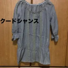 クードシャンス トップス 刺繍入り チュニック 34サイズ 薄い生地のサムネイル