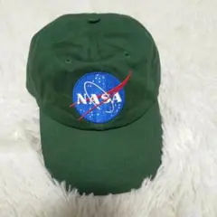 美品　NASA ナサ　ベースボールキャップ グリーン