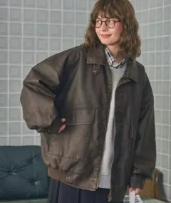 比翼デザインヴィンテージライク オーバーサイズブルゾン　MONO MART