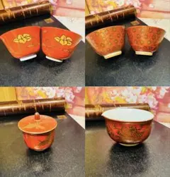 木製 会津塗 漆器 椀 5客セット 花模様 - メルカリ