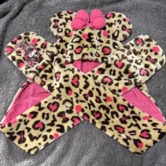 ディズニー ミニーマウス ヒョウ柄帽子 （ファンキャップ）
