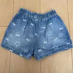 【美品】baby GAP  デニムショートパンツ（ミニー）　95