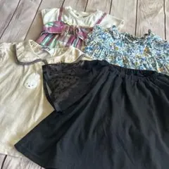 【90】女の子半袖4点まとめ売り ピンク ワンピース アプレレクール ミッフィー