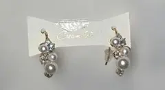 パール ビジュー フックピアスのサムネイル