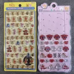 ボンボンドロップシールミニ　プーさん　ベイマックス　お裾分け　新品　セット　正規