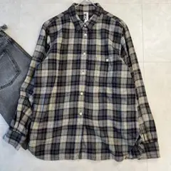 MHL. エムエイチエル チェックシャツ グ　3 コットン