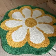 MIYOSHI RUG 【FLOWER CHAIR RUG】 オレンジ - メルカリ