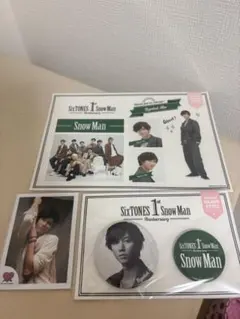 Snow Man 1st Anniversary 阿部亮平 缶バッジ ミニフォト