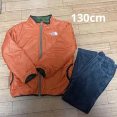 THE NORTH FACE オレンジジャケットとグレーのパンツセット 130