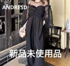 【新品未使用品】ANDRESD flocky dot dress andresd