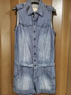美品DIESEL デニム サロペット ショートパンツのサムネイル