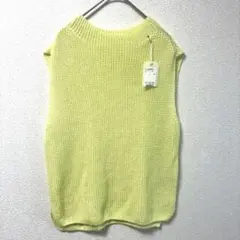 タグ付新品　LINO K.T リノケーティー 麻100% サマーニットベスト　M