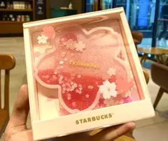 スターバックス Starbucks コースター　さくら　桜　キラキラ　１枚