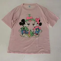 Velva Sheen べルバシーン 90s ミッキー ミニー Tシャツ ピンクのサムネイル