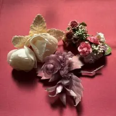 コサージュ　4点