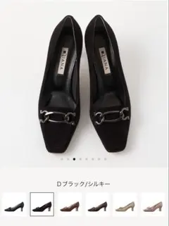 Diana ブラック スエード ハイヒール