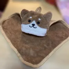 柴犬 フェイス付きタオル