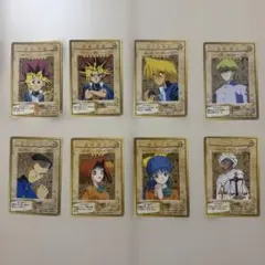 遊戯王 バンダイ 武藤遊戯 他キャラコンプ まとめ8枚 1998-1999年