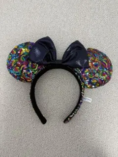 東京ディズニーリゾート　ミニーカチューシャ　スパンコール