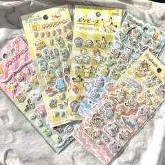 ポケモンプチプチシール ポケピース きらきらシール 5枚セット セリア
