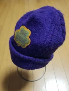 WASK ニット帽USED KIDSMサイズパープルビーニーワッチお揃いできます