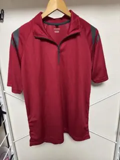 赤 Lサイズ DRY & UVcut トレーニングシャツ