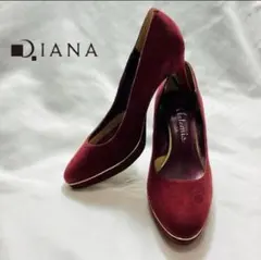 【大人な一足】artemis DIANA パンプス スエード 金 ワインレッド