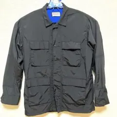 【美品】オッシュマンズ 裏メッシュ切替 ナイロン ファティーグジャケット 黒 L