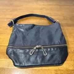 Ane Mone アネモネ ハンドバッグ レザー 黒 紺のサムネイル