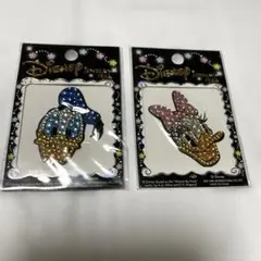 ディズニー　ドナルド　デイジー　ジュエリーステッカー　シール