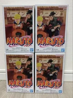 NARUTO うずまきナルト イルカ フィギュア 一楽でのひととき 4体セット