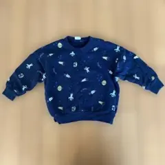chil2 宇宙柄 ネイビー トレーナー　90センチ