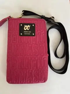 ANNA SUI スマホショルダーバッグ　ピンク