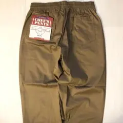 タグ付き新品　未使用　L コットンツイル　シェフパンツ　ブラウン