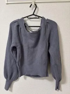 バルーンスリーブ ニット