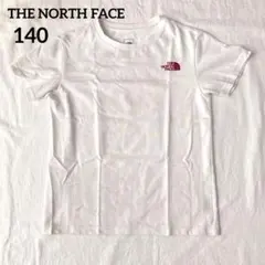 THE NORTH FACE 子ども服 Tシャツ 白 半袖 140 コットン混