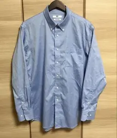 UNIQLO スーパーノンアイロンシャツ ボタンダウン ブルー XL
