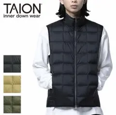 TAION ブラック ダウンベスト