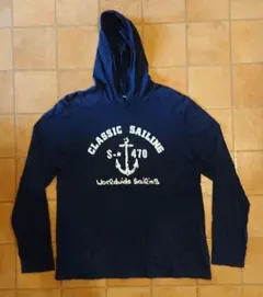 く*！様 ロンT パーカー L ～ XL クラシックセーリング フード付きパーカ