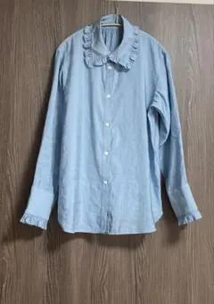 mieya mieya ミーヤミーヤLACE TRIM SHIRTBLOUSE - メルカリ