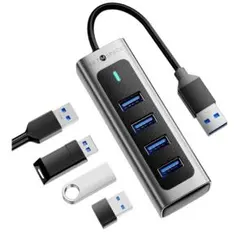 USBハブ3.0 4ポート 5Gbps 高速転送 軽量