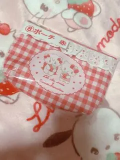 Lil ala mode　サンリオキャラクターズ　当りくじ　ポーチ　赤