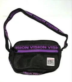 VISION STREET WEAR ショルダーバッグ 黒 × 紫のサムネイル