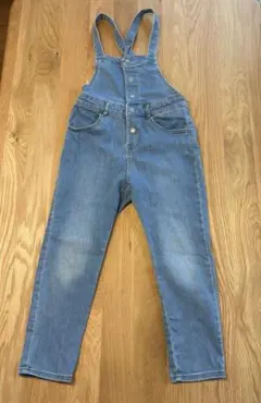 GU　ライトブルー オーバーオール 130cm