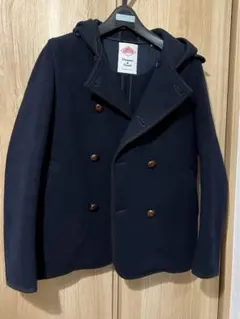 DANTON ウールモッサ ダブルボタン ジャケット　ネイビー　36