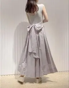 【美品】Sustainableニットドッキングワンピースラベンダー