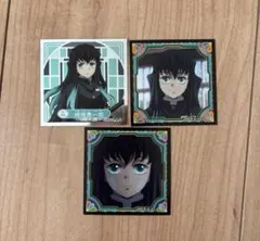 鬼滅の刃　時透無一郎　シール列伝　3枚セット　キラキラシール