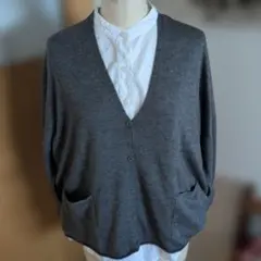 スタジオクリップ長袖 カーディガン ポケット付き