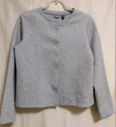 数回使用☆ユニクロ　ドライストレッチ　クルーネック　カーディガングレー