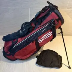 OGIO オジオ GROM ゴルフ キャディバッグ スタンド型 14分割 黒 赤 OGIO オジオ GROM ゴルフ キャディバッグ スタンド型 14分割 黒 赤
